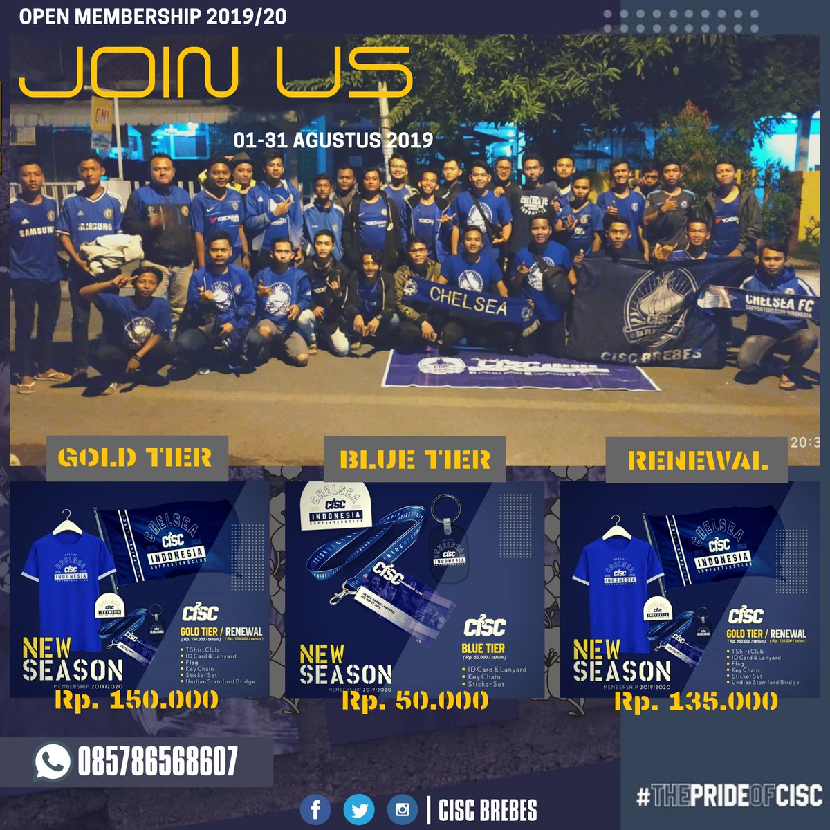 CISCbrebes_'s tweet image. 21 HARI LAGI
OPEN MEMBERSHIP CISC 2019/20
@chelseaindo
@CISCjatengdiy

#CISCMembership2019
#ThePrideOfCISC
#ThisIsCISC
#CISCJatengDIY
#CISCBrebes