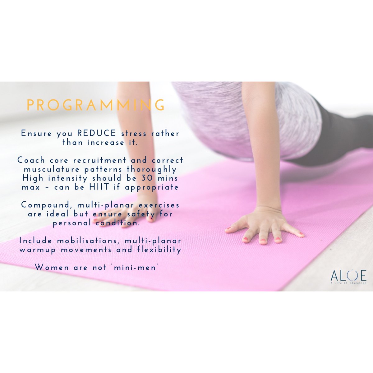alifeofedu's tweet photo. ✨Menofitness✨
When it comes to exercise and women, how would you go about programming a session for a friend or client going through menopause? What considerations would you factor in?
🙋#menofitness #womenshealth #strongnotskinny #ALifeOfEducation #KnowledgeDrivesPerformance https://t.co/rltTdWC5ZM