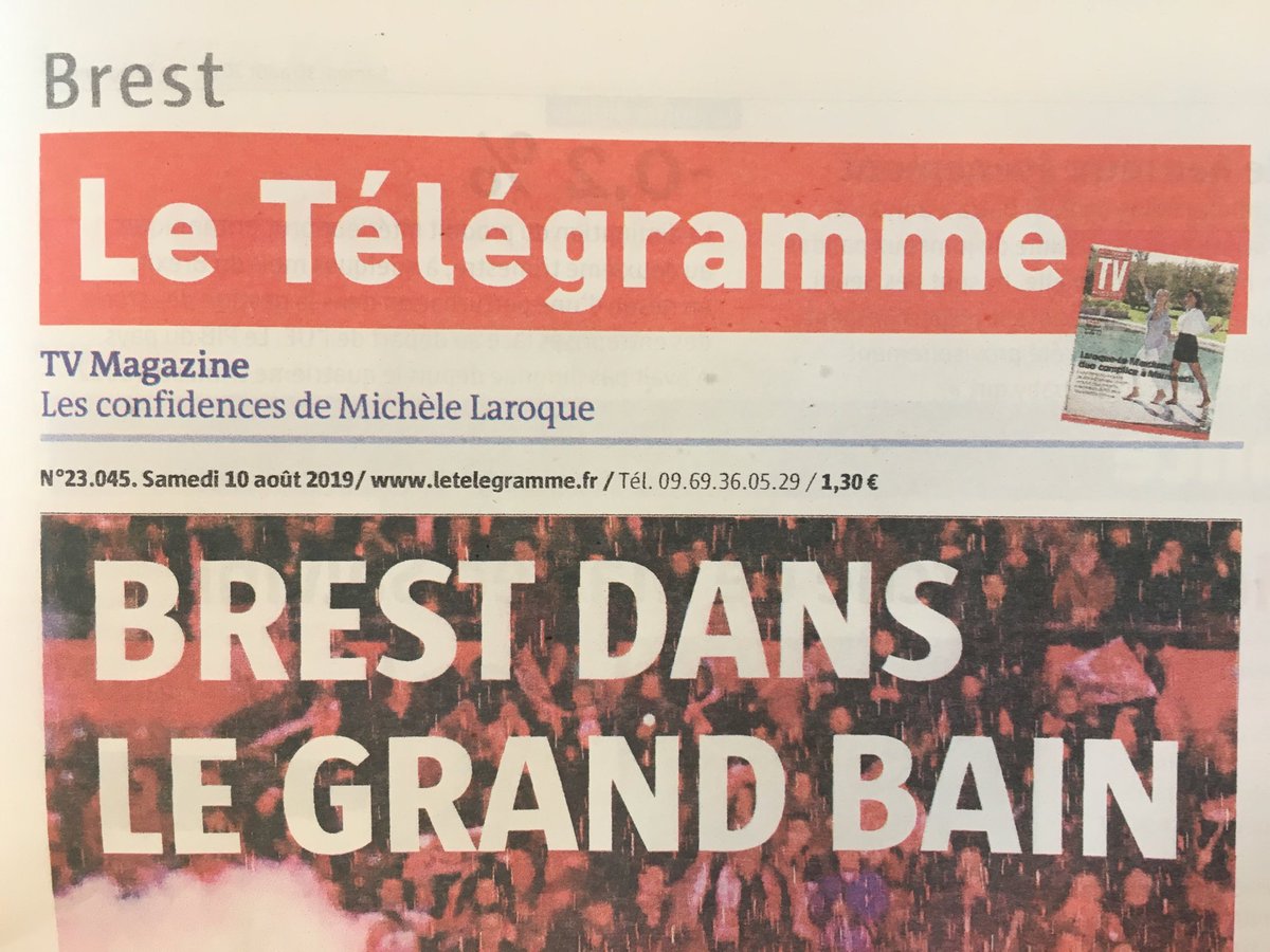 franckledorze's tweet photo. Merci au ⁦@LeTelegramme⁩ pour ce jeu de mots (involontaire ?), quand on sait que le ⁦@SB29⁩ va retrouver la L1 avec Denys Bain en défense centrale ! ⁦@DenysB_21⁩ #SBTFC #SB29TFC #SB https://t.co/1IqIXVs4jx