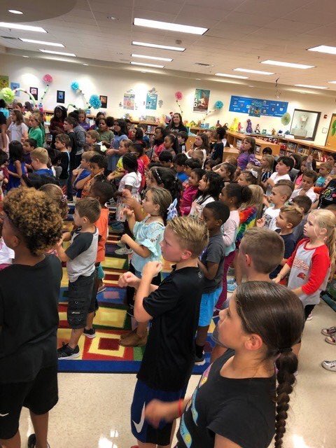 Mrs_LeCroyCCSD's tweet photo. Tribal selection was yesterday and man was it the best! We are... ROWTAG❤️🔥❤️ plus, we perfected our tribe dance yesterday, and I love to dance! It’s not work when you love what you do! @ClarkCreekSTEM #lucky #SixTribesONENation #wegotthatfire https://t.co/Wo3pOxPn4r
