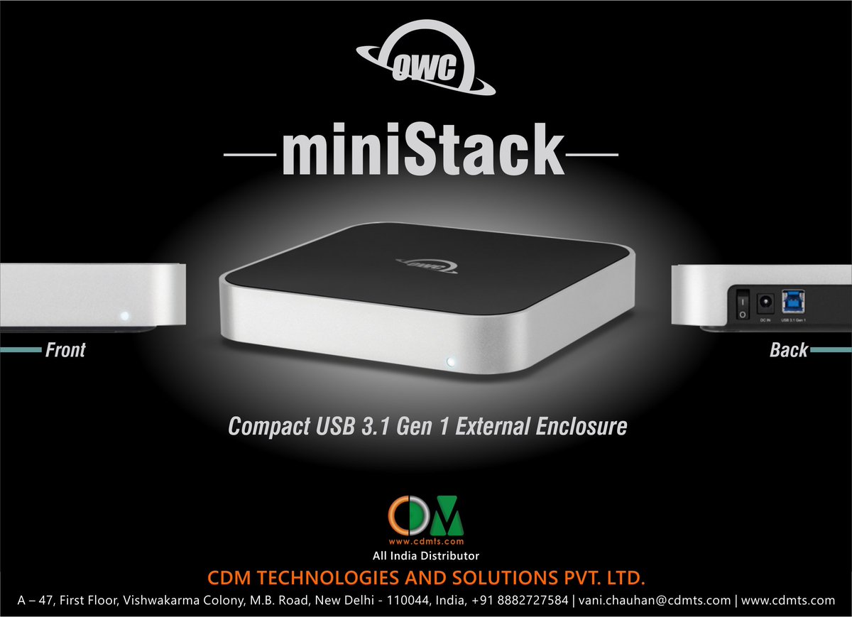 CDMTS's tweet photo. The OWC miniStack is the compact, stackable, external hard drive solution designed to complement the look and feel of the latest Mac lineup. With a footprint identical to the 2010 and later Mac mini.
#Owc #ministack #USB3 #aluminium #enclosures #enclosure https://t.co/aKgT9eBUCq