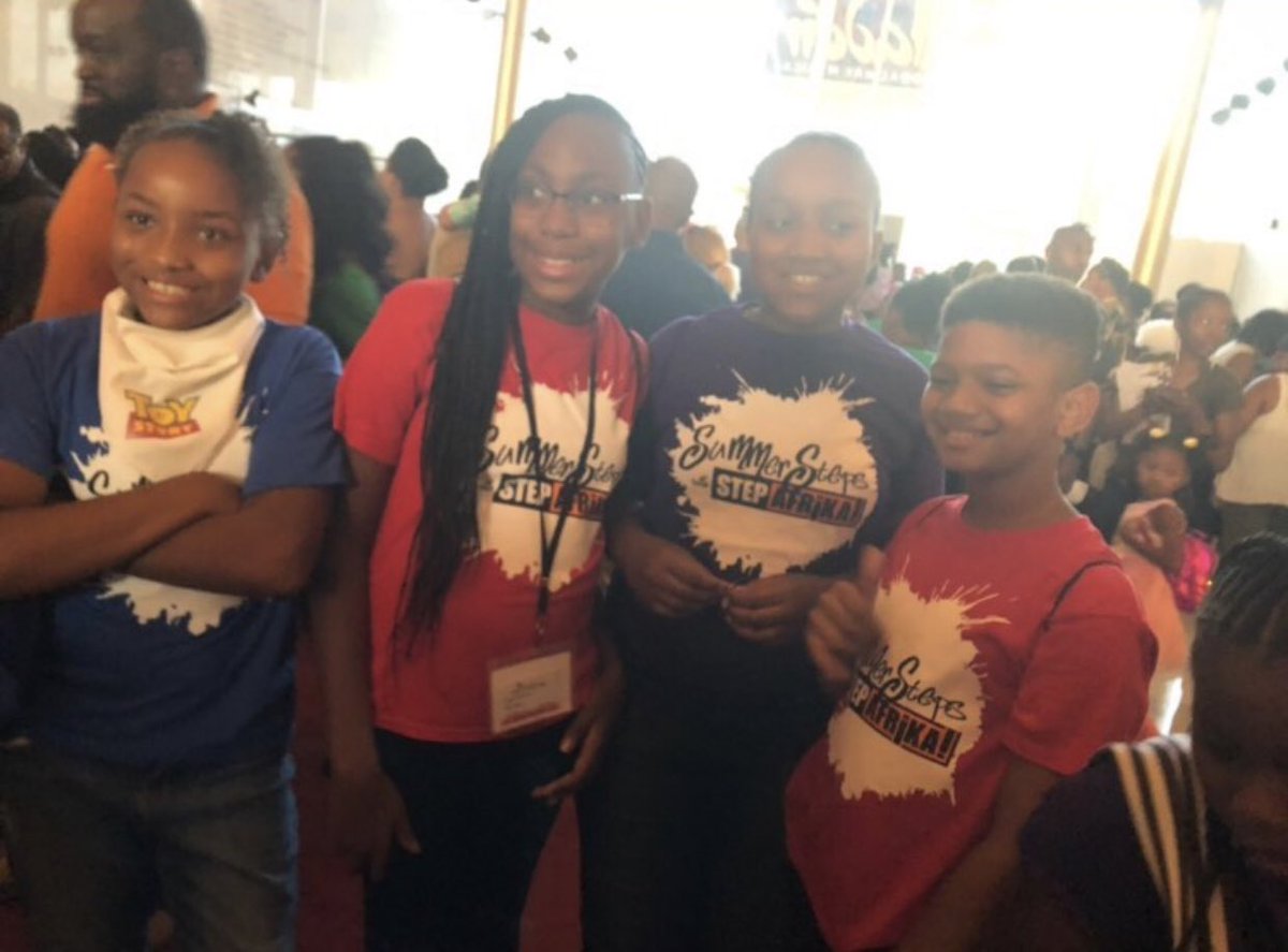 Iris007Gill's tweet photo. After just one week of learning and practicing, they killed their #StepAfrika #SummerSteps performances last night @kencen. It was an amazing show. #proudmama https://t.co/k2VgS1X1ew
