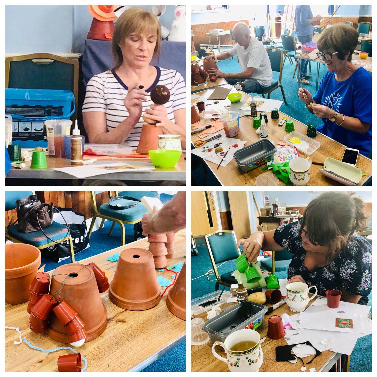 StarbeckMission's tweet photo. Getting creative for the our effort for Starbeck Flowerpot Trail which starts next week. Fun & laughter all morning #starbeck #flowerpottrail https://t.co/1Qwie0inDb