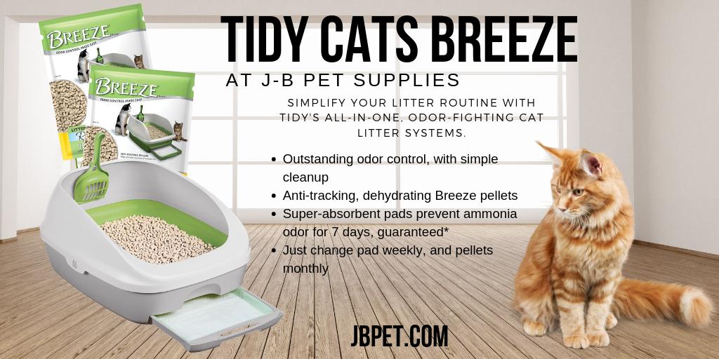 Tidy Cats Breeze litter system is changing the way we do litter boxes! It keeps litter simple, the way it should be! Check it out online or ask us about it in store! jbpet.com/tidy-cats-tidy…
