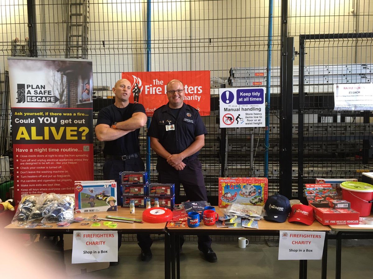 DerbyshireFRS's tweet photo. Open day at Ascot Drive fire Stn is well underway. Community Safety Officer #CSO_Shareen &amp; #CSO_Kat are on hand to chat safety &amp; firefighters Steve &amp; Mick are manning the @firefighters999 stand. Loads more to see &amp; do &amp; we are open until 4pm.Don’t let the weather put you off 😊 https://t.co/oFxPy9KJrB