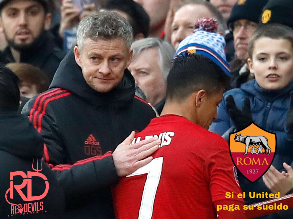 RedDevilLatino's tweet photo. A pesar que el niño maravilla Sánchez tiene el respaldo de Solskjær para que demuestre de lo que es capaz.
Desde Italia vienen con una propuesta absurda, la Roma quiere la cesión de #Alexis7 siempre y cuando el United pague la mayor parte de su sueldo (£390.000 a la semana). https://t.co/vuYcOK26NX