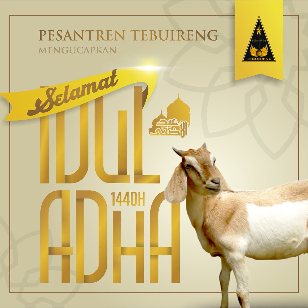 TebuirengMgz's tweet photo. Selamat Idul Adha
.
Melatih diri untuk ikhlas berbagi dan merelakan yang mungkin berarti. Semoga senantiasa diberkahi. Amiin...
.
#tebuireng #iduladha #qurban #2019 #kambing #sapi #pesantrentebuireng #Indonesia #jombang #diwek #cukir #relakan #ikhlas https://t.co/wQKuZA48PH
