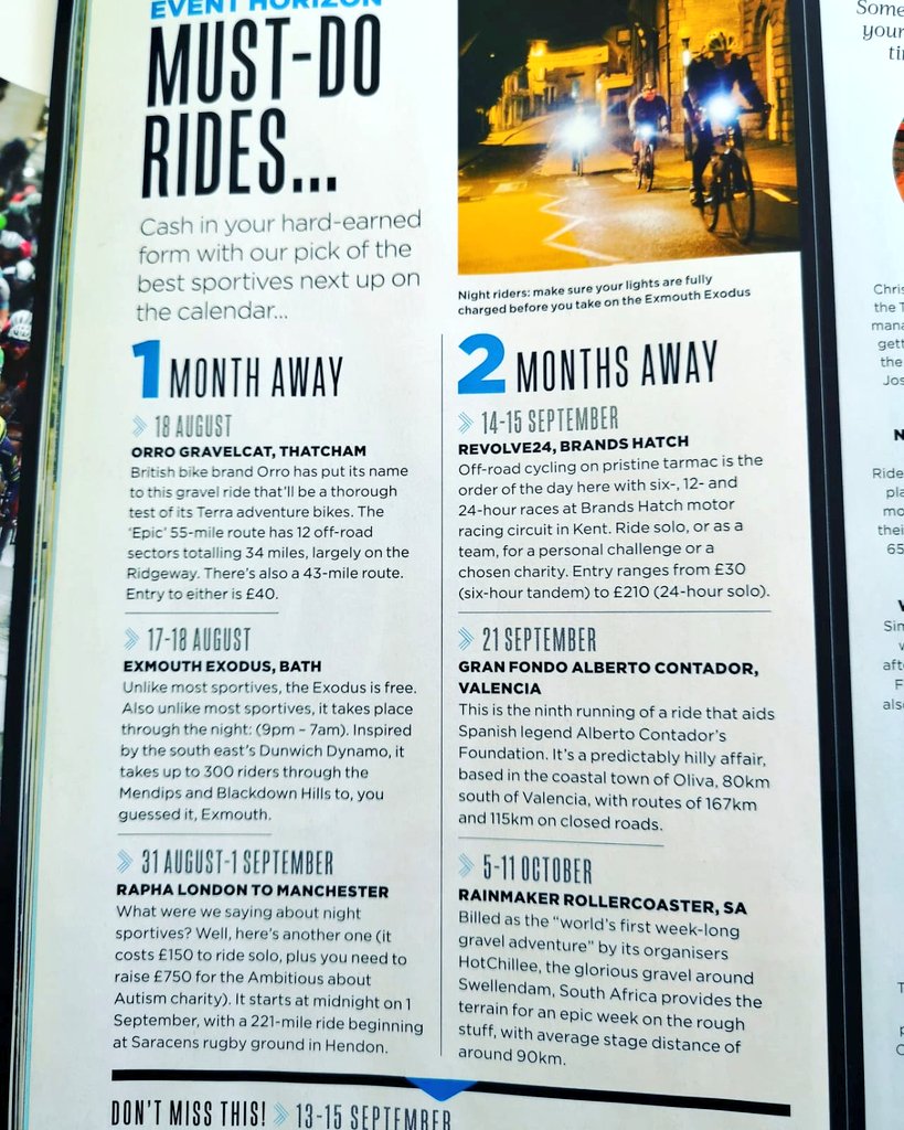 Hotchillee's tweet photo. We agree @cyclingplus! You really must do the @RainmakerCXO RollerCoaster 🙌🏽

More info on the world's first 7 day point to point gravel adventure race here: https://t.co/U9QZehE1PG https://t.co/fwmt7S1YbC
