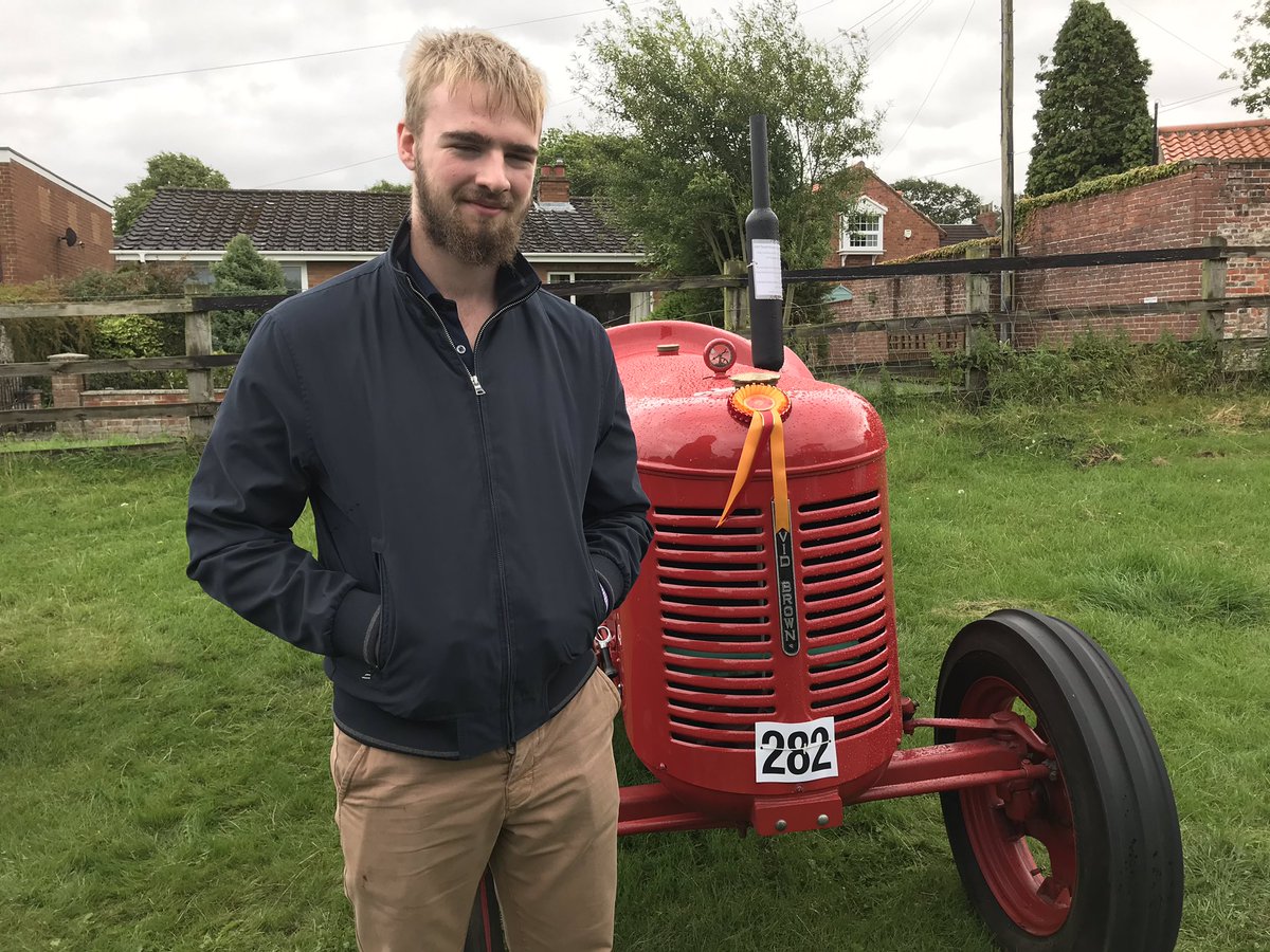 JoMartinRBN's tweet photo. Robert has won Best Pre 1950 Tractor at our local show for the 2nd year running!  Very proud #DavidBrown #CropMaster https://t.co/BQnYBenHPX