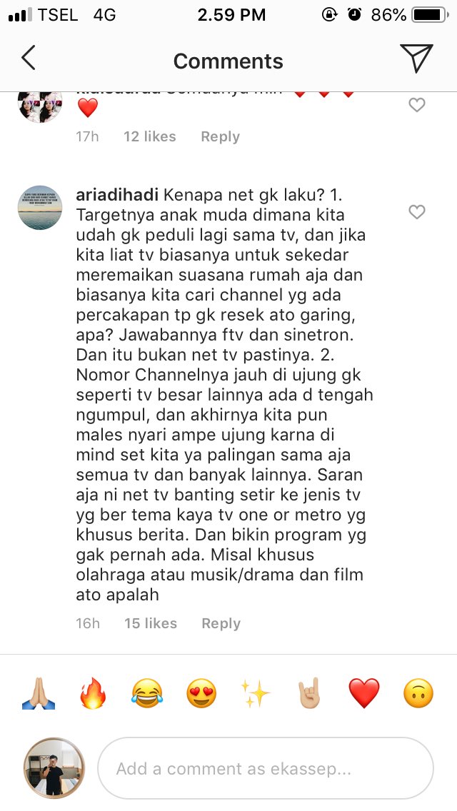 ekassep's tweet image. Sebagai penonton setia NETTV gw sedih, plus waktu itu pas pilih kuliah pengen jurusan Ilmu Komunikasi, karena pengen someday jadi team di NET😭 #savenettv