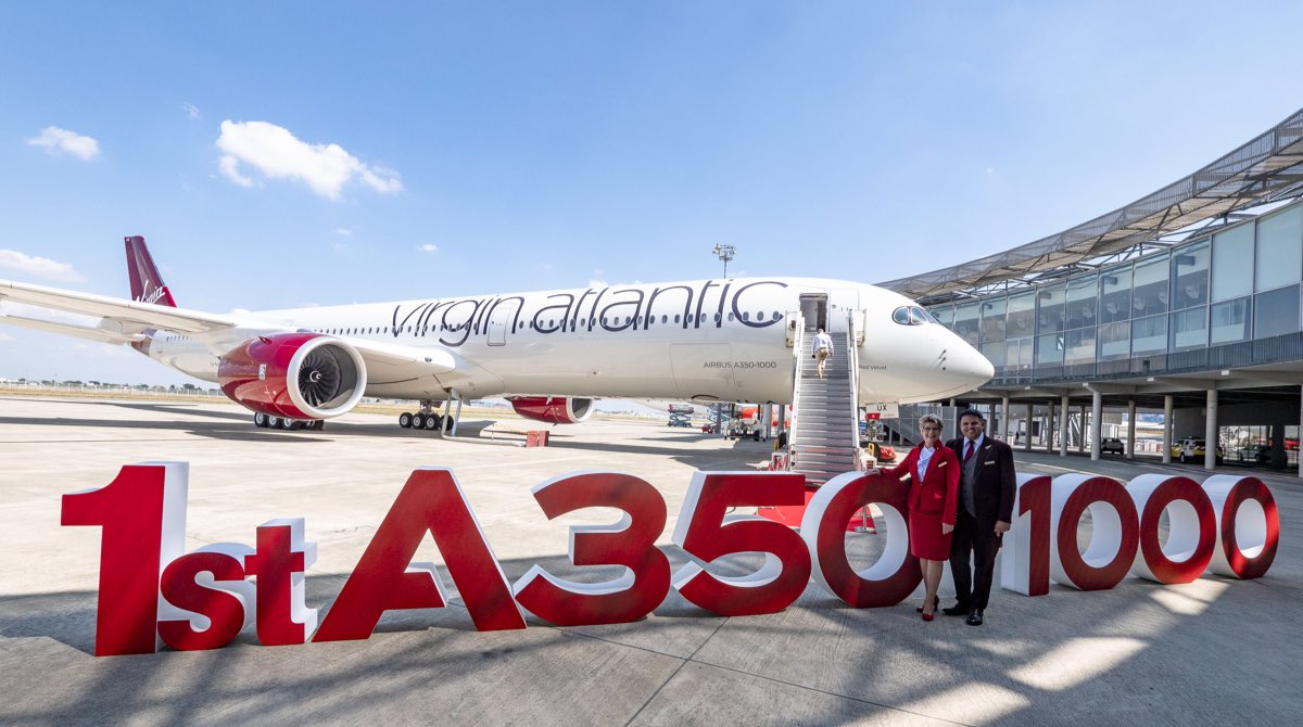 Welcome to the family, Red Velvet 🍰✈️

We can’t wait to fly our first <a href="/Airbus/">Airbus</a> A350-1000, G-VLUX, home to London later today! 🇬🇧