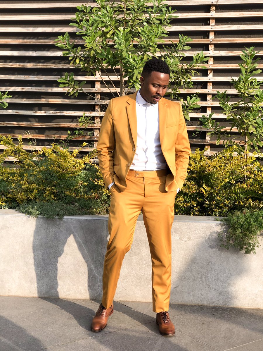enveloped_D's tweet photo. Enveloped menβs suit π§‘ #envelopeddesign @thando_TG14 ππΎ https://t.co/sYk4toLI1H