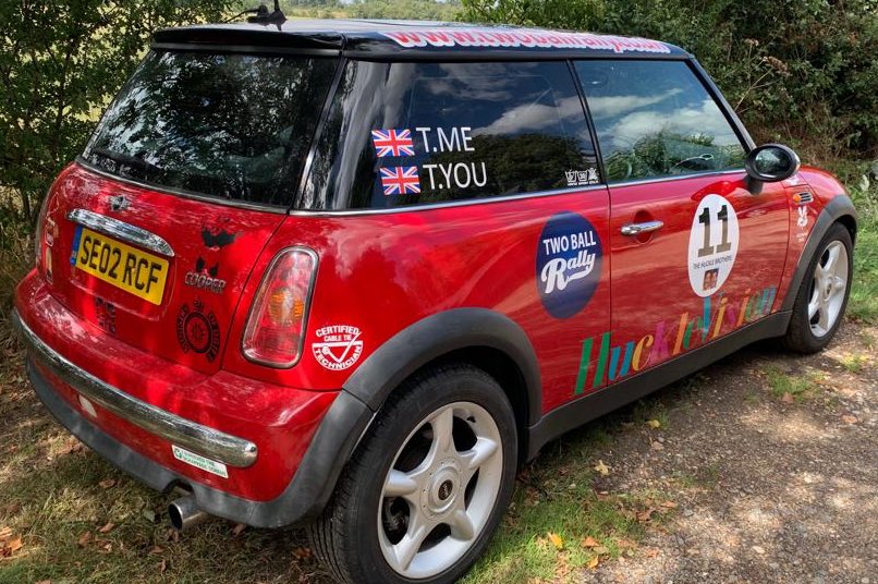 bexhuc's tweet photo. Dear @PaulChuckle2 I thought you would like to see my husband’s entry for the @twoballrally with his brother. The Huckle Brothers! #chucklevision #legend #childhoodheroes https://t.co/fHA2vzkgX7