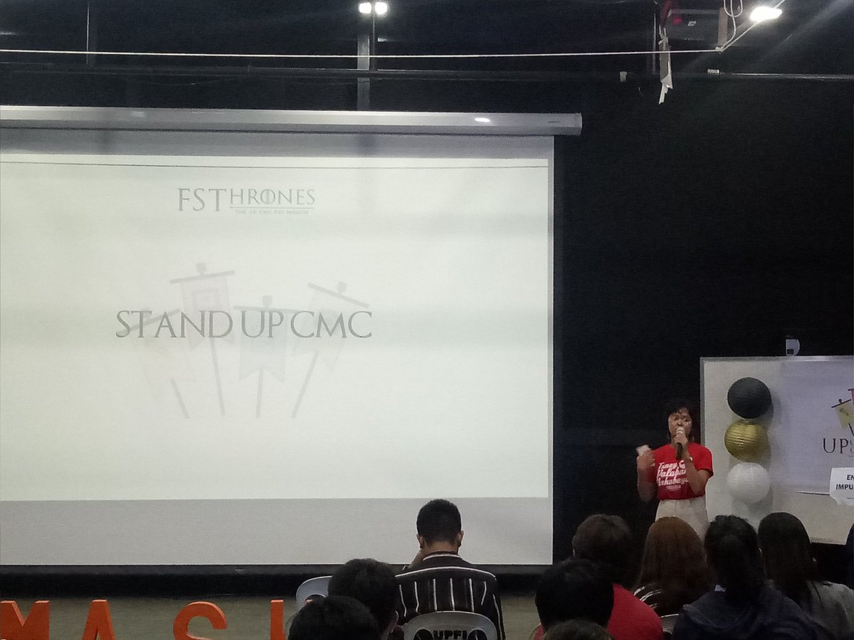 tinigngplaridel's tweet photo. .@standupmaskom, one of the student formations of the CMC, presents their organization to the FSTs.
#FSThrones
#FSTake2 https://t.co/9Xt8BvyJjL