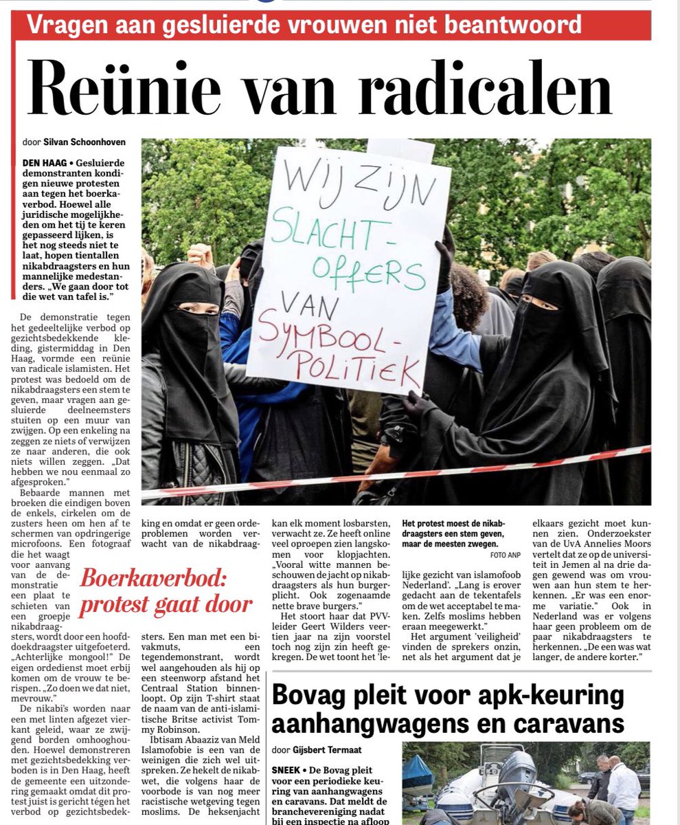 lilian_helder's tweet image. “Het stoort haar dat PVV-leider Geert Wilders veertien jaar na zijn voorstel toch nog zijn zin heeft gekregen.”

Beste mevouw:
Het stoort mij dat @geertwilderspvv al bijna vijftien jaar 24/7 beveiligd moet worden vanwege de bedreigingen door uw broeders