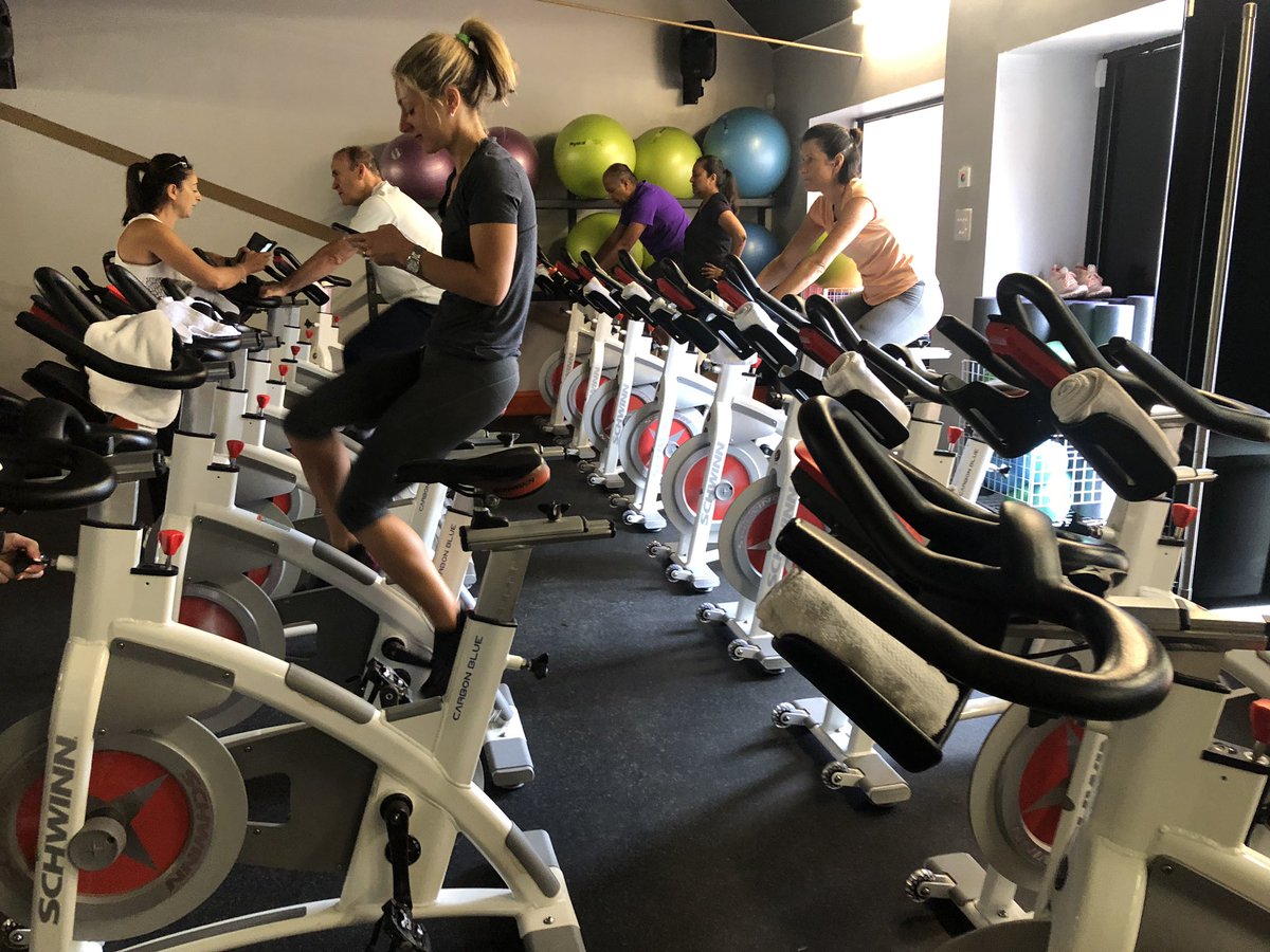 RAFTug's tweet photo. Soooo keen to build the aerobic base that I arrived at my class at @CycleZoneStudio a week earlier than my actual class..... yeah!! #rideright #rideearly @MYZONEmoves @RideSchwinn https://t.co/uBISoaDghd