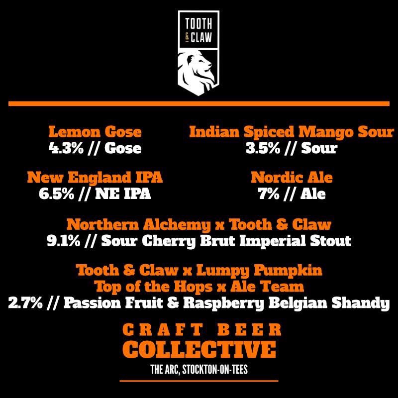 Our beer list for Craft Beer Collective is out &amp; we’ve got 6 beers pouring at the festival.  These include 2 CBC exclusives in our 7% Nordic Ale plus our <a href="/thealeteam_/">The Ale Team</a> x Top of the Hops  x @TLPStockton Passion Fruit &amp; Raspberry Belgian Shandy 🍻

Which one will you be choosing 🤔
