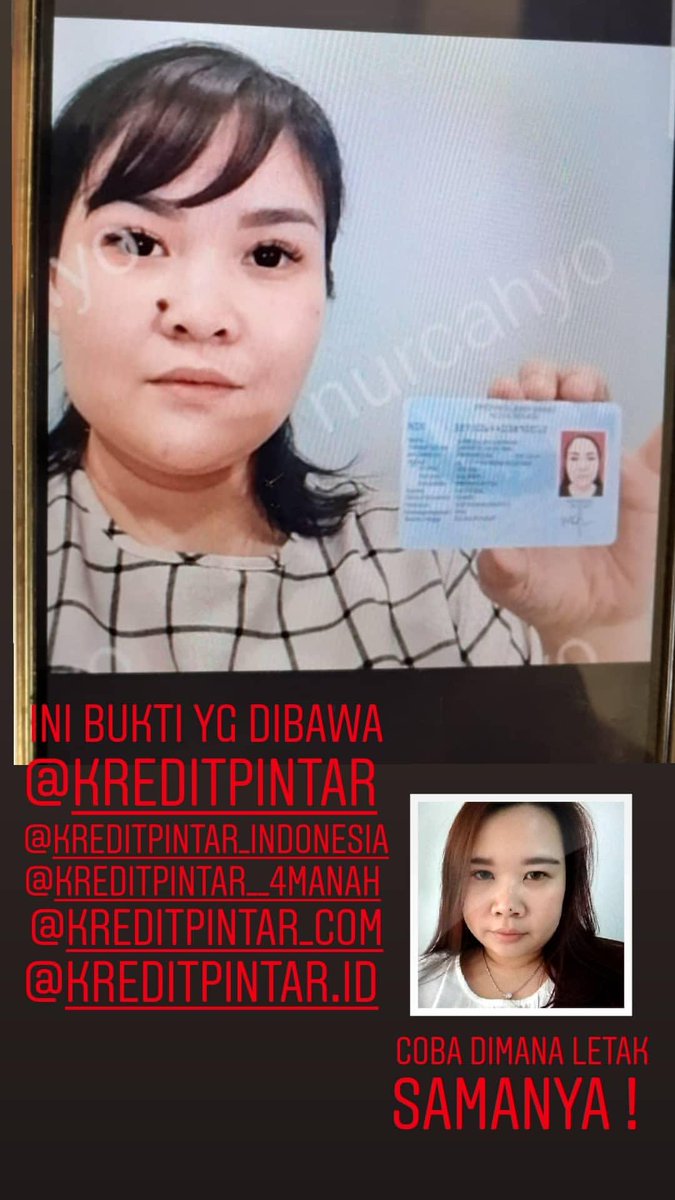 MissMarcellia's tweet photo. Ini adlh bukti yg dibawa @KreditPintar . Coba bandingin dimana letak miripnya. Ayolah pak / ibu kredit online, katanya pintar tp bgmn bisa ksh pinjeman tanpa verifikasi terlebih dahulu sih !! https://t.co/vf83Pxa2zP