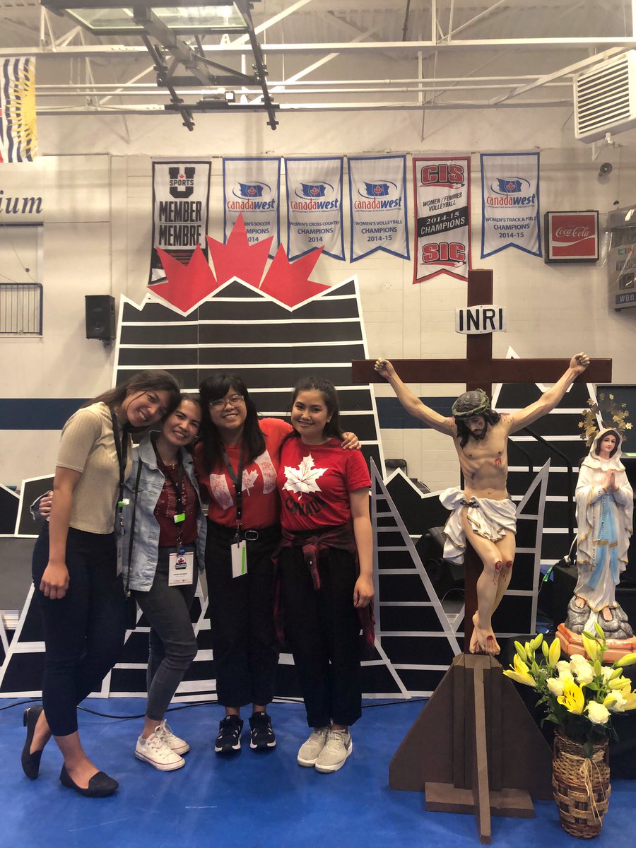 klonkz's tweet photo. Day 1 of the #TrueNorthExperience done! Praise God! Such a blessing to be a part of the Secretariat team and creative dance team. So happy that my whole HH is present. God is good! All the time! And all the time, God is good! #high5at25 #IAmSFC #IAmCatholic #LetsGoRaptorz https://t.co/C8v5Qm9ixX