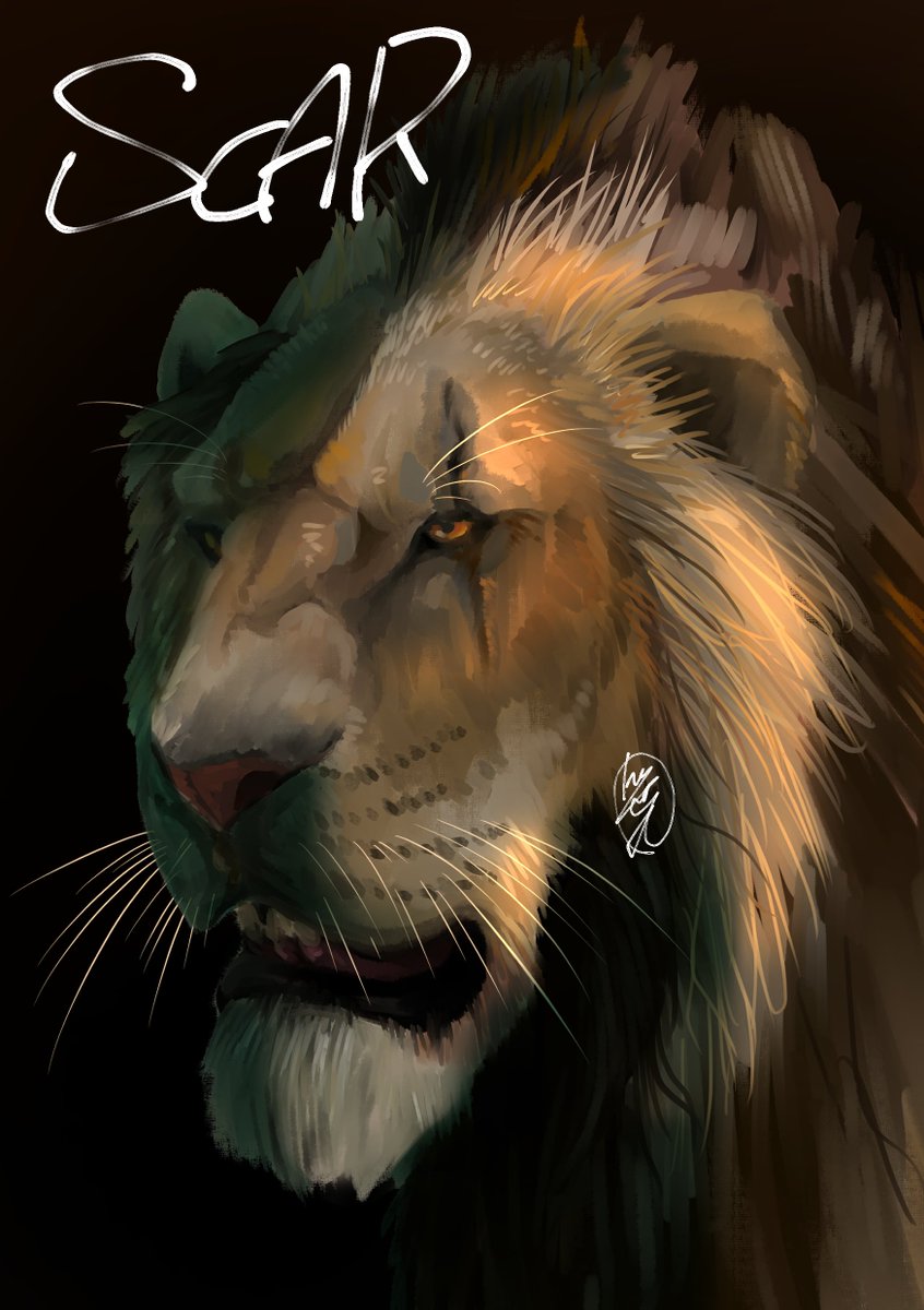 スカー 超実写版ライオンキング 笹丸のイラスト