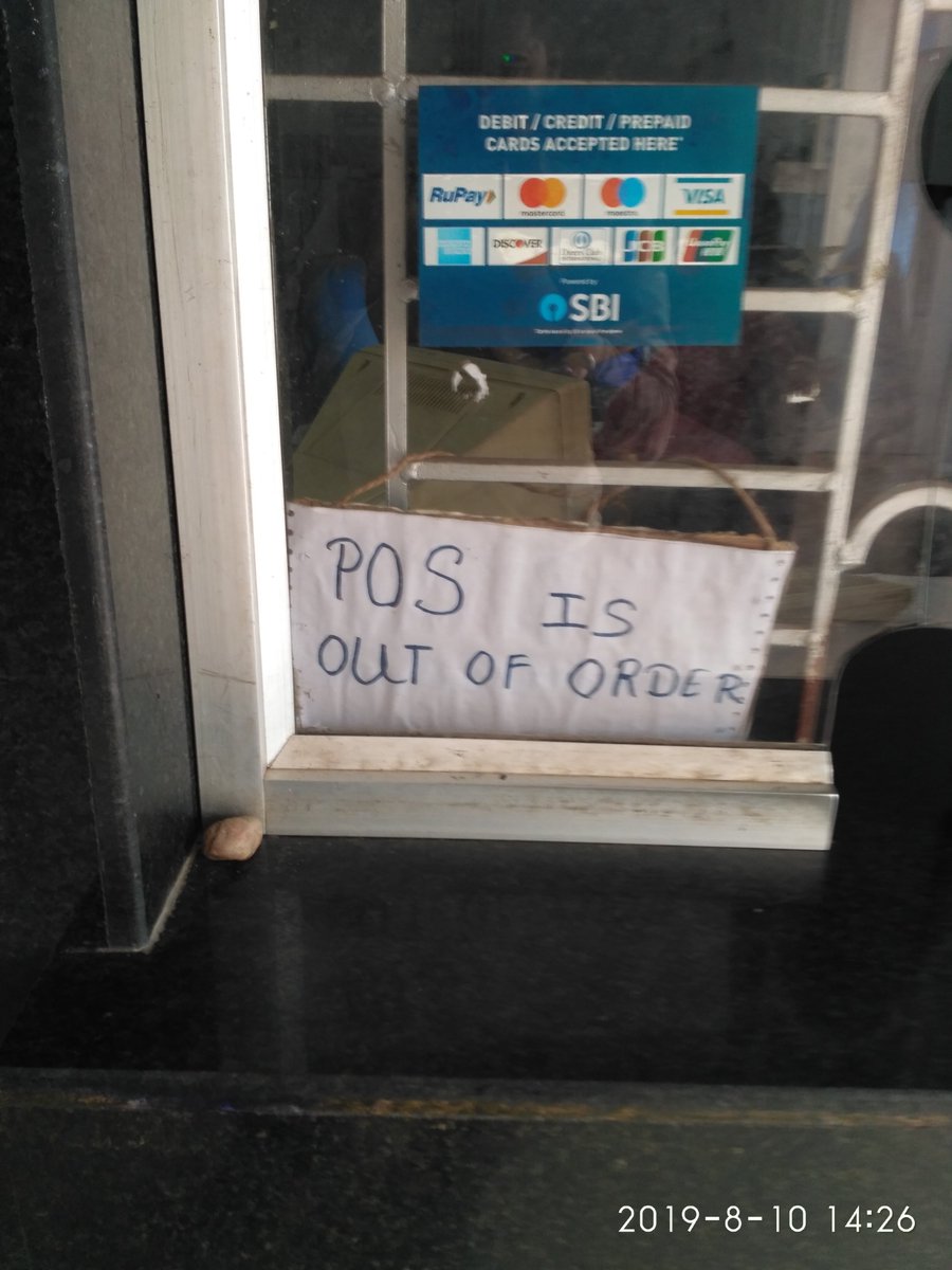 AhammadAliMolla's tweet photo. This #POS machine is out of order for several months at #Shalimar Station (SHM). Is there any plan to short out the matter?

#DigitalIndia 
@PiyushGoyal @RailMinIndia @serailwaykol @drmkgp @GMSERAILWAY https://t.co/FK3nqbfWCh