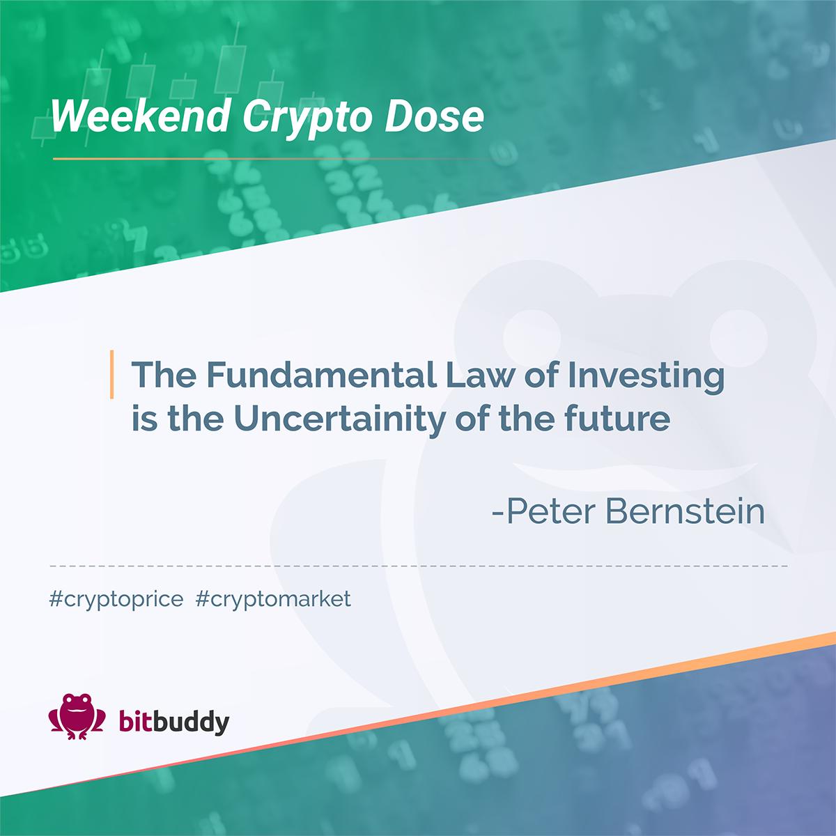 bitbuddyapp's tweet photo. The Fundamental Law of Investing is the Uncertainty of the future-PETER BERNSTEIN.
#cryptocurrency #cryptowallet #buybitcoin #cryptotrader #bitcointrading #bitcoinfutures #bitcoinlegality #cryptomarket #bitcoin #bitcoins https://t.co/Whvhc2J51Z