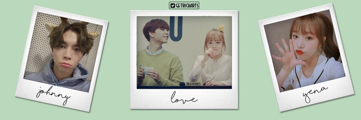 GetrichArts's tweet photo. × Daily Edit
× Header
× #CM07
× Izone Yena x NCT Johnny
× cc : @chiouyena https://t.co/25k24fZK91