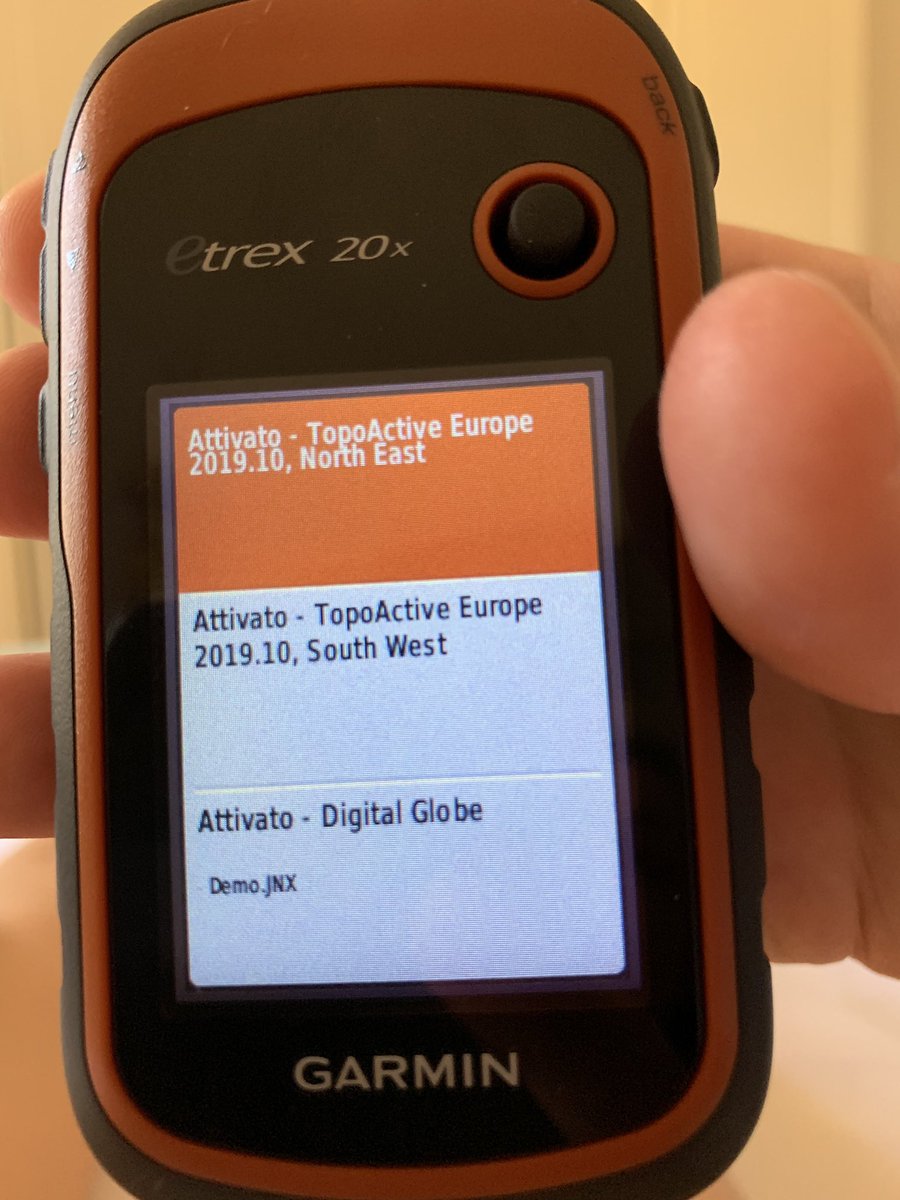 martapassa's tweet photo. @GarminItaly Salve,chiedo aiuto x eTrex20x: menù Dove si va?|"Indirizzi" ho solo paesi Belgio,Belgium,Germany...,no Italia ma vorrei inserirla, ma in "Impostazioni"| Selez. mappa" Europa SW è attiva come pure località italiane compaiono in "Dove si va?"|"Città","POI",etc. GRAZIE! https://t.co/honHlugEY9