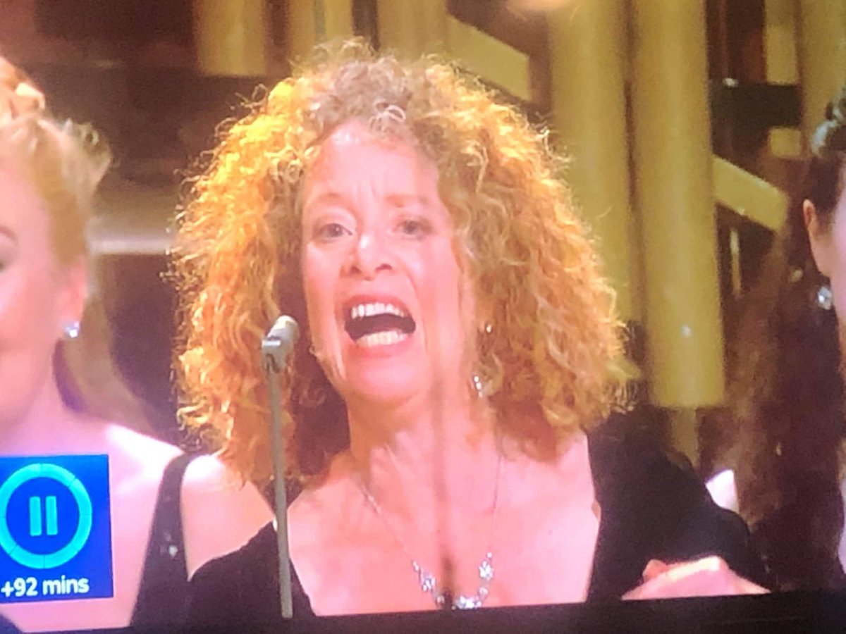 StChris_Music's tweet photo. Did anyone else spot singing teacher Sharon Eckman on the BBC proms last night? 

All of our peripatetic staff are amazing working musicians and it’s always so inspiring for the students to see them performing. 

#mystchris #BBCProms https://t.co/PFc6xkkfB6