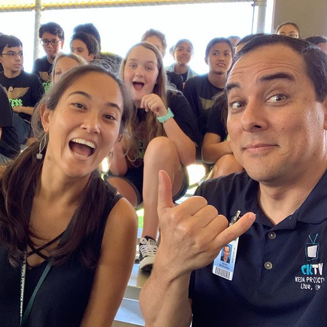 MrMedia808's tweet photo. She’s been here one year. I’ve been here 20. But she got the loudest cheers today at our welcome back assembly. #youngaswhy #iold Well, the fact that she’s a great teacher does help too! Happy to have you at CKMS @skernyyyy !!! https://t.co/H7TS9ikDdC https://t.co/8Xkt9tDSL3