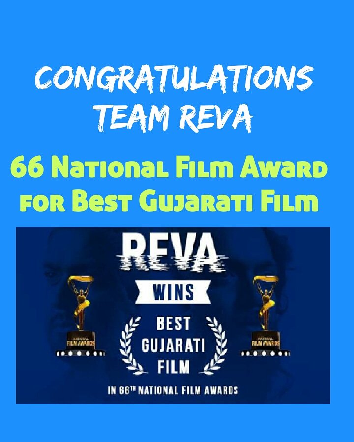 AnandFilmmaker1's tweet photo. " Reva Film won the 66th  National Film Awards for Best Gujarati Film "
I Congratulate Entire Team of Reva .
Paresh Vora,Rahul Bhole,Vinit Kanojia,Chetan Dhanani,Mehulkumar Vyas,Anand Shrivastava

#Reva #films #won #national #Awards #for #best #GujaratiFilm #india #mumbai https://t.co/sHzjuiZgIs
