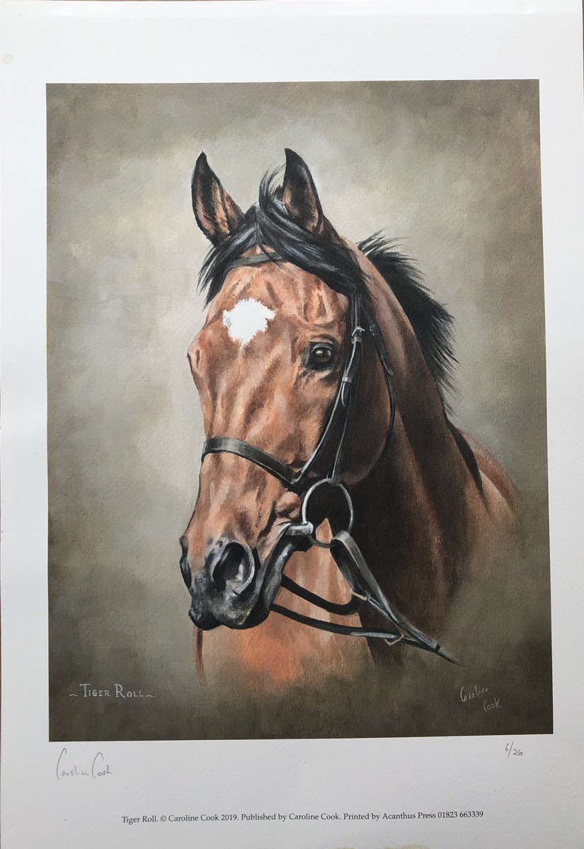 horseart1's tweet photo. GIVEAWAY. To win a copy of my new Limited Edition “Tiger Roll” simply like this tweet and retweet.
Entries close Friday 16th August at 12 noon and winner will be notified by message on Friday evening.
#TigerRoll https://t.co/7sDLNNWWOz