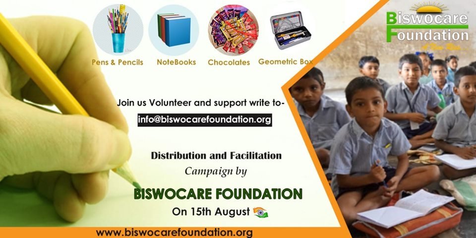 biswocare's tweet photo. Distribution and Facilitation Campaign By BiswoCare foundation On 15th August 
"We make a living by what we get. We make a life by what we give.”
#JOYOFGIVING #BiswocareFoundation #Joinhands #volunteer #helpingchildren #schoolfacilitation https://t.co/Uf68oqXxRK