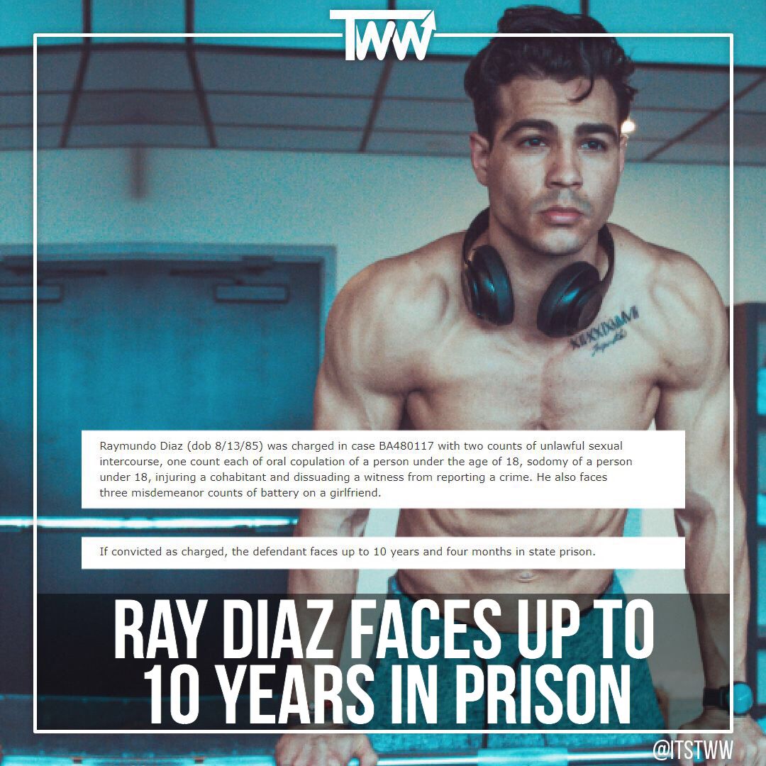 itstww's tweet photo. #RayDiaz faces up to 10 years and 4 months in state prison if convicted as charged https://t.co/3Y06AhBAut