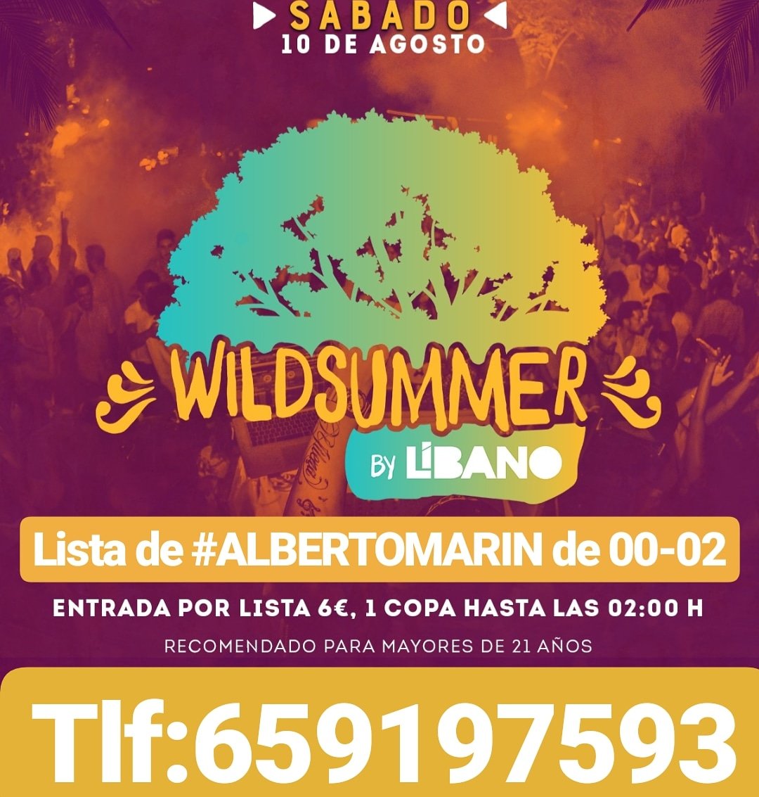 AlbertoMarin86's tweet photo. ✔#Sábado en #terrazalibano !! Descubre las sorpresas que tenemos preparadas!!Te vienes?
.
♦️♦️LISTA de #ALBERTOMARIN de 00-02-- 6€ con una copa!!
.
❌Tlf:659197593 #libanosevilla #libanokiosko #libanonoches #libaneando  #sevillasale #sevillanoche #terrazasevilla #terrazaverano https://t.co/9A7Nx8eaMq