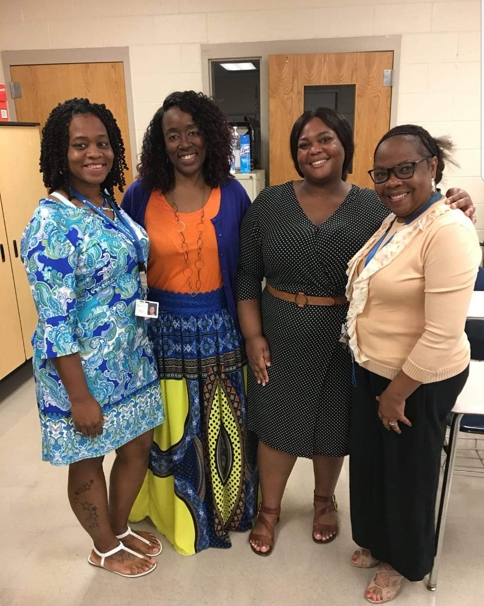 mrswmsmathdiva's tweet photo. The Dynamic Dolphin co-teachers!! I'm blessed to have you on my team! One missing and my Awesome paras! Thank you in advance for all you do for our Exceptional Children!! @AyeMrsWatson @WilliamsJonella #1009Dolphins #SPEDgurus #weReach #weTeach #weLovewhatwedo https://t.co/70AXiW57RK