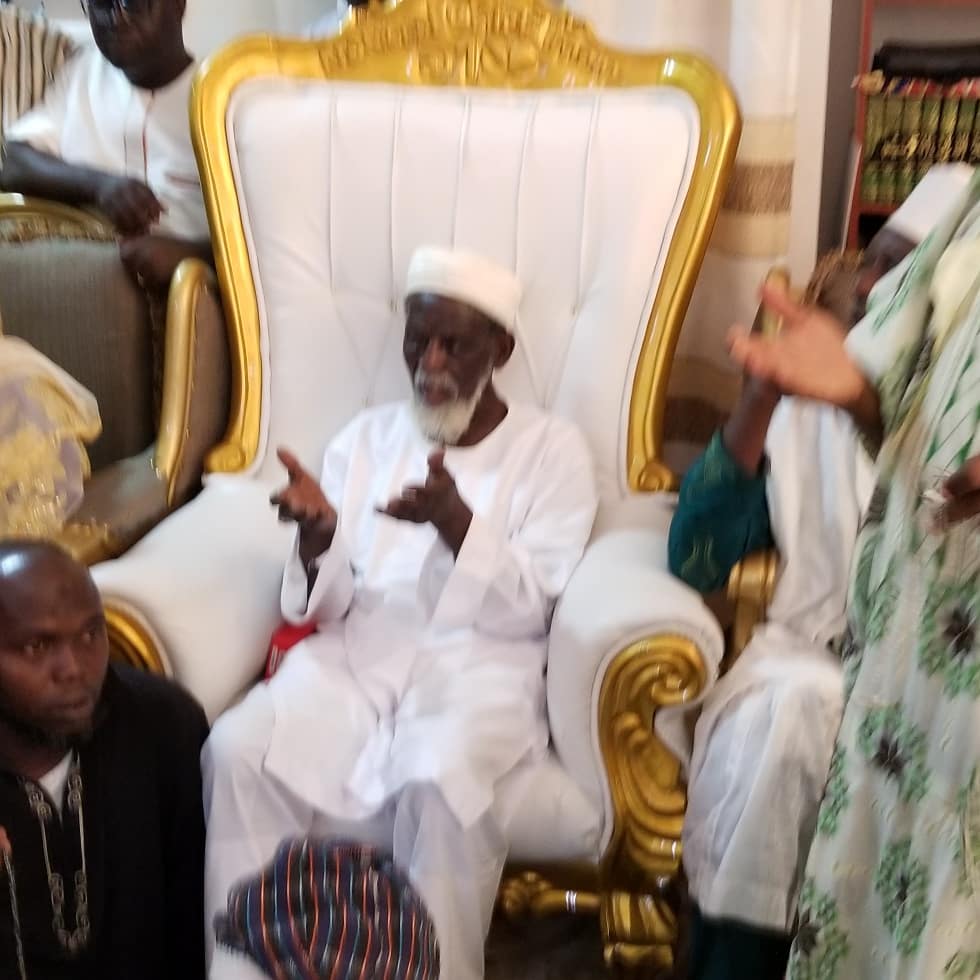 NanaOyeBampoe's tweet photo. This morning, I paid a courtesy call on the Chief Imam of Ghana, Sheikh Dr. Osmanu Nuhu Sharubutu.

I took the opportunity to make a presentation and wish him and ALL our Moslem Brothers and Sisters a Happy Eid al-Adhar.
I also asked for his continuous prayers and blessings. https://t.co/dHwWsAknfG