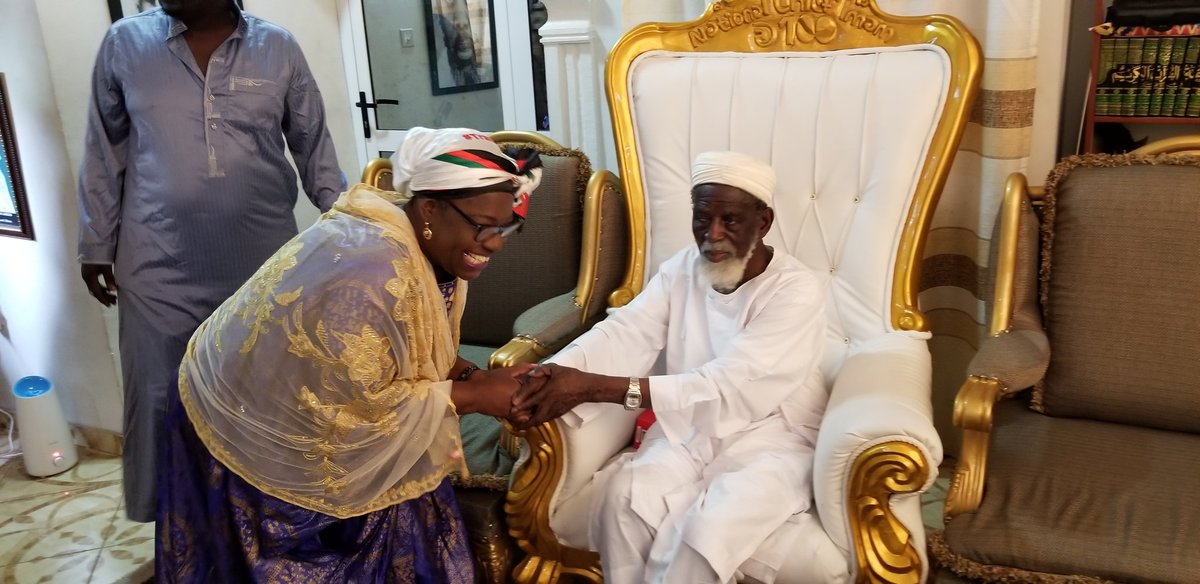 NanaOyeBampoe's tweet photo. This morning, I paid a courtesy call on the Chief Imam of Ghana, Sheikh Dr. Osmanu Nuhu Sharubutu.

I took the opportunity to make a presentation and wish him and ALL our Moslem Brothers and Sisters a Happy Eid al-Adhar.
I also asked for his continuous prayers and blessings. https://t.co/dHwWsAknfG