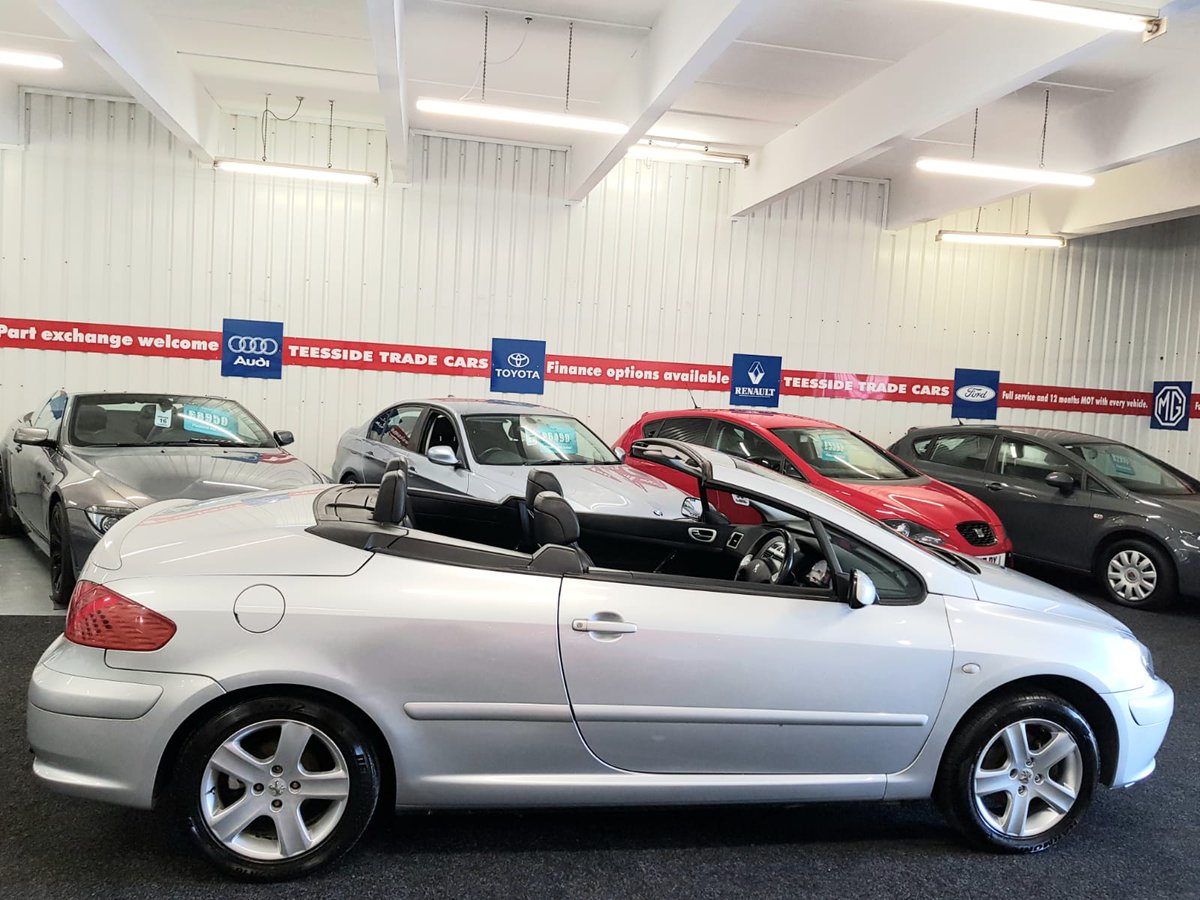 🔹️Peugeot 307 cc 2.0 
🔹️05 Plate 97939 Miles 
🔹️Bargain at Only £1350
🔹️9 Service Stamps 
🔹️Cam Belt done at 86300 Miles 
🔹️Air conditioning 
🔹️Alloy wheels 
🔹️07961795422
🔹️teessidetradecars@gmail.com
