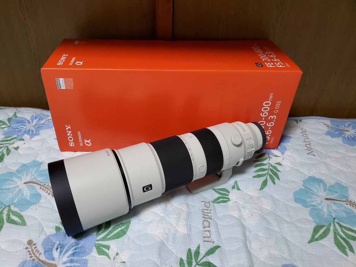 hg21stx's tweet photo. 本日FE200-600が届きました📷
まさか予約してから1週間で来るとは思わなかった😅
このレンズを使うためにα9も導入したので、そのうちテレコンも買って野鳥撮影をしていく予定です💡
#写真好きな人と繋がりたい
#α9 #sony #FE200-600
#カメラが好きな人と繋がりたい https://t.co/cl0xsDJCP0