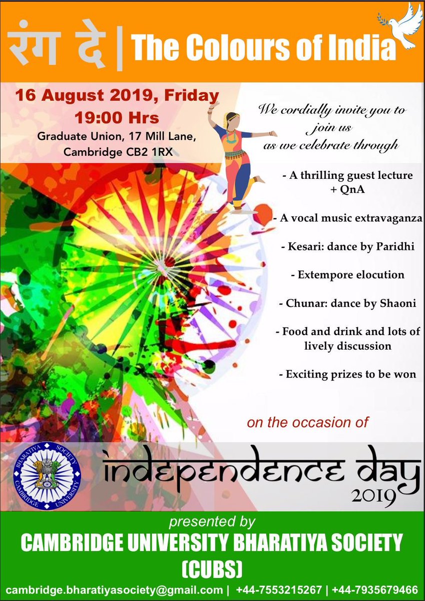 Cambridge University Bharatiya Society (CUBS) tweet media