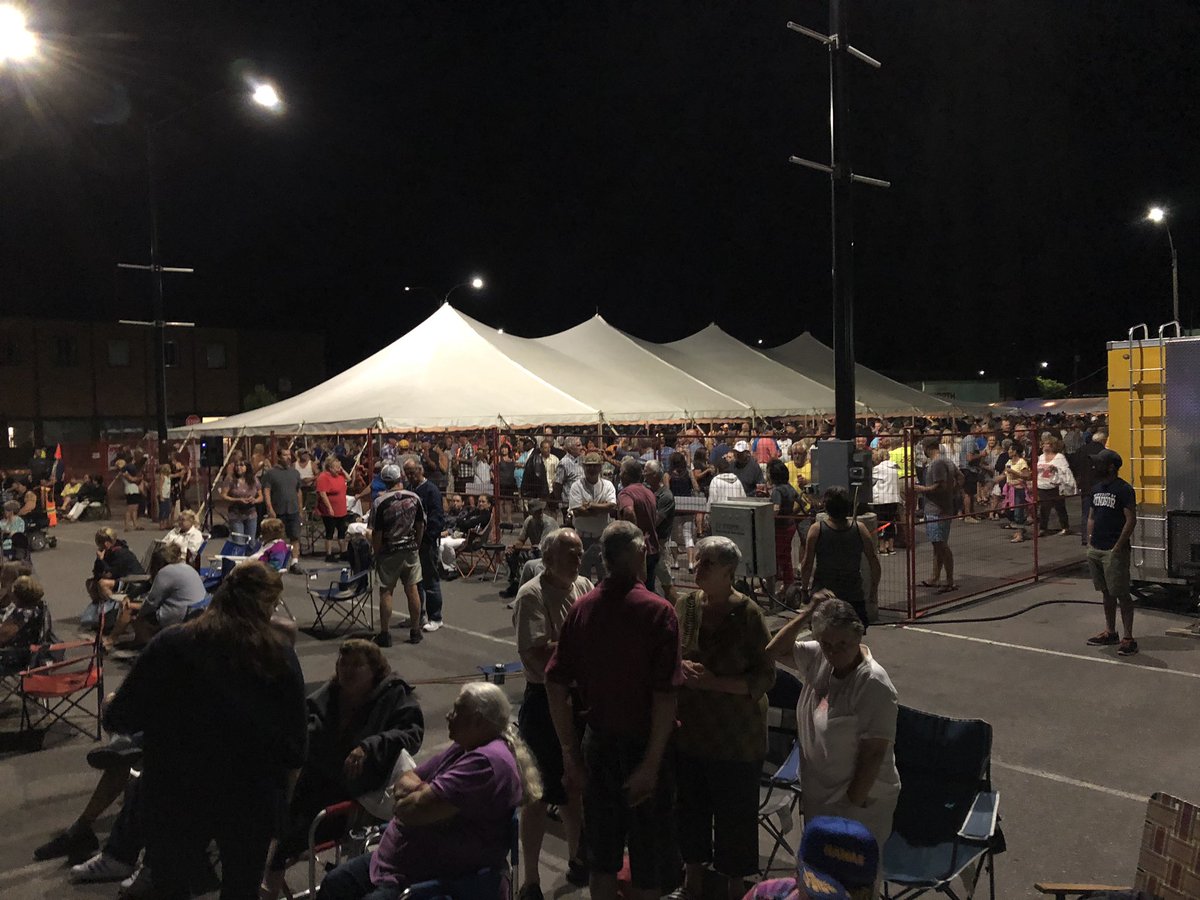 Aaron__Hall's tweet photo. An awesome party last night in downtown #Wallaceburg! Letโs do it again today ๐๐ค๐ป @WAMBO_Official #WAMBO31 https://t.co/xB6JCruaoI