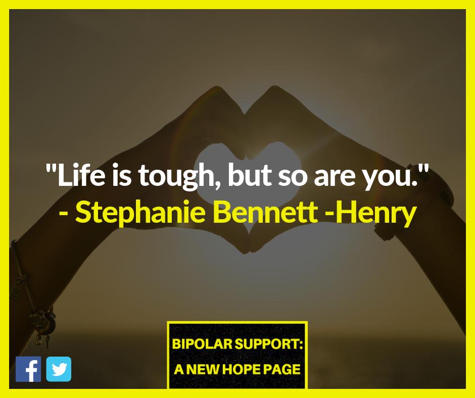 BipolarSANH's tweet photo. You are tough!

#bipolardisorder #Bipolar #BipolarAwareness #ManicDepression #Bipolar1 #Bipolar2 #Cyclothymia #CyclothymicDisorder #BP1 #BP2 #BipolarType1 #BipolarType2 #BPNOS #mentalhealth #mentalillness #Mania #depression #anxiety #MixedEpisode 
@BipolarSANH https://t.co/DbKrnNORfC