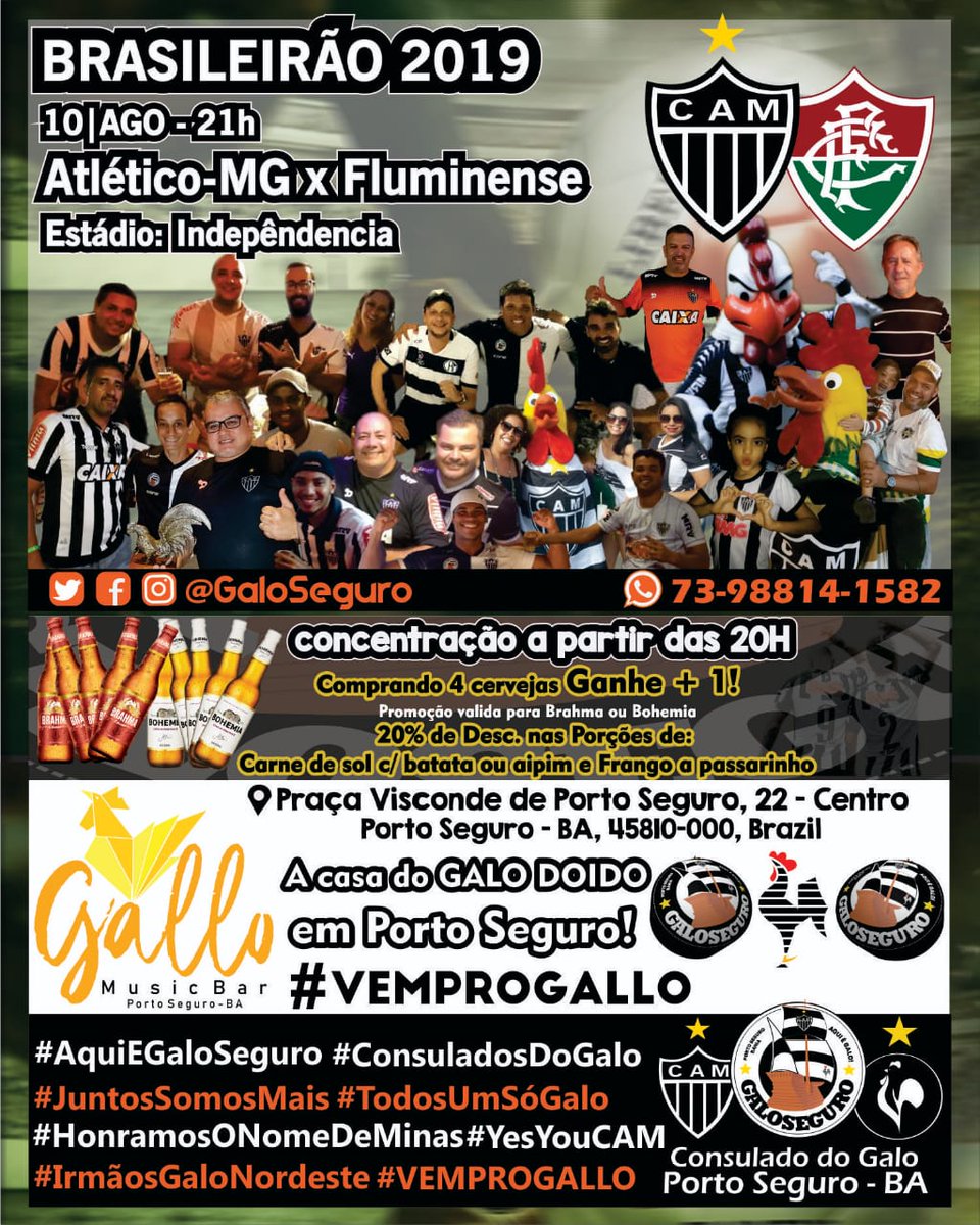 GaloSeguro's tweet photo. #JuntosSomosMais #TodosUmSóGalo #AquiÉGaloSeguro #VEMPROGALLO #ConsuladosDoGalo #HonramosONomeDeMinas #IrmaosGaloNordeste https://t.co/FSnmzVtZ4w