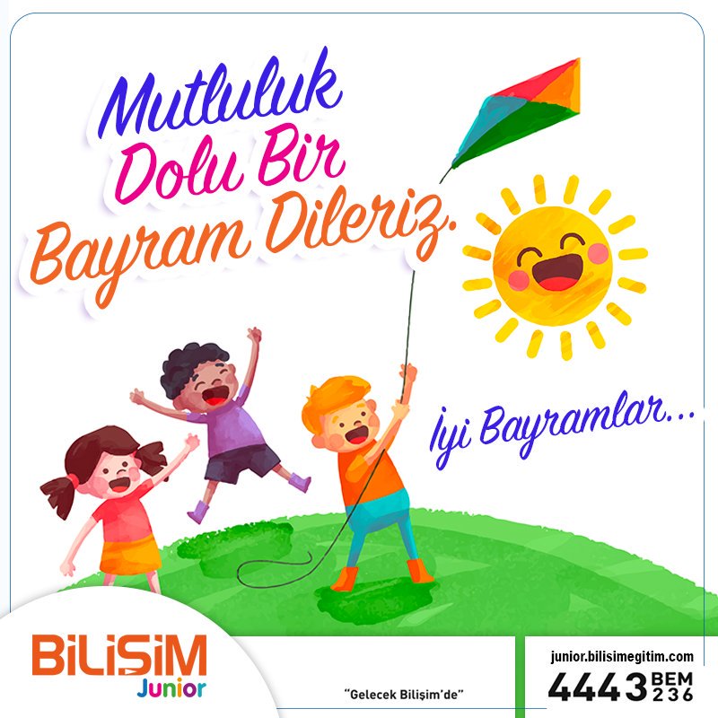 Aileniz ve sevdiklerinizle iyi bayramlar geçirmeniz dileğiyle...

#BilişimJunior #bayraminizkutluolsun #iyibayramlar #kurbanbayrami