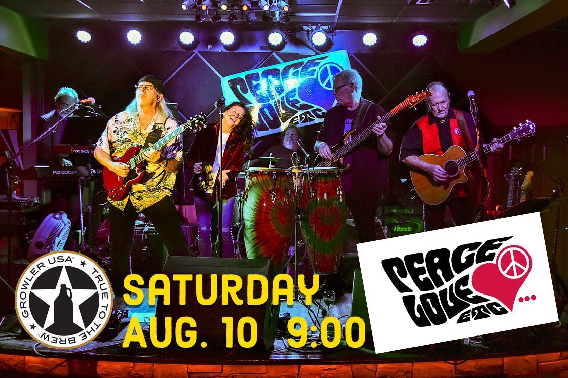 Peace, Love, Etc. tonight at Growler USA! ✌️❤️😎 Don’t miss this show!
