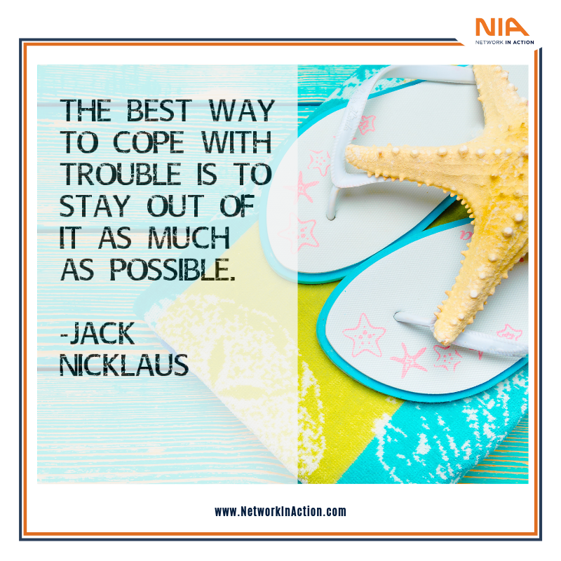 mooser09's tweet photo. "The best way to cope with trouble is to stay out of it as much as possible."-- Jack Nicklaus

#NIA #NIAHouston #HoustonBusinessProfessionals #HoustonBusinessOwners 
#Networking https://t.co/8gKDJ8p1iI