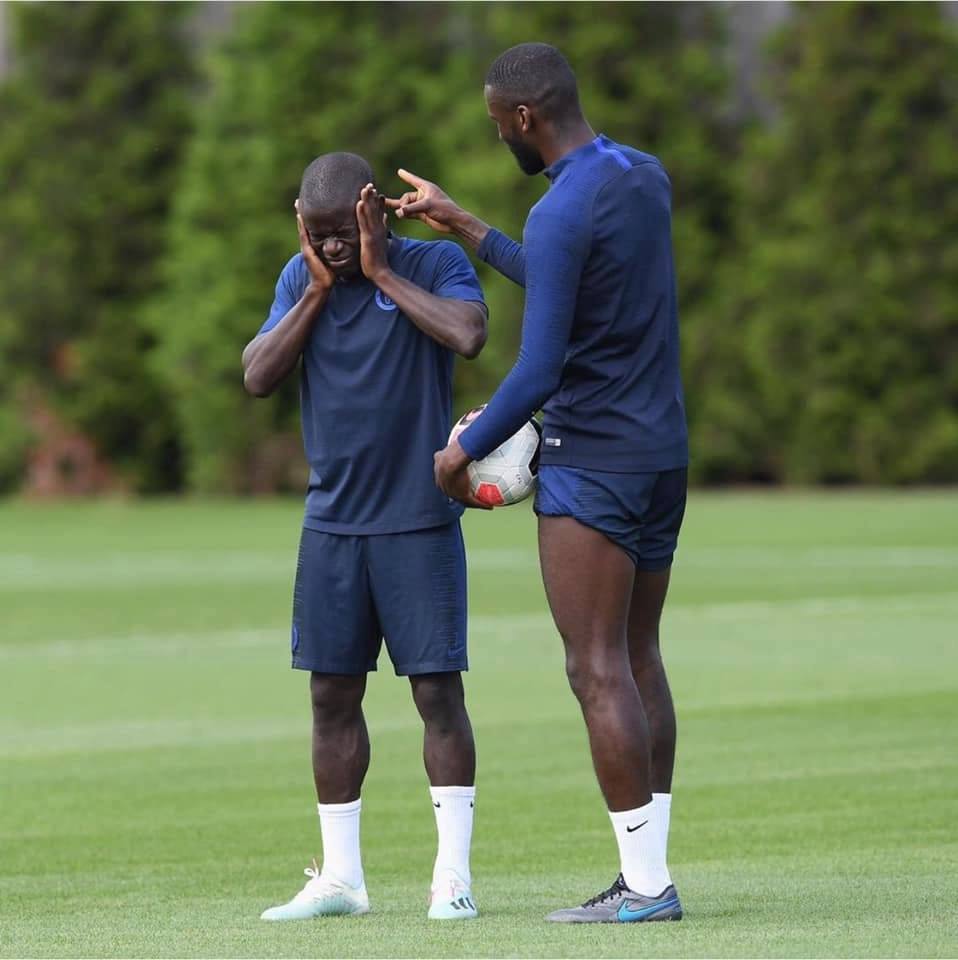 ChelseaFansWor1's tweet photo. Kante and Rudi 🔥🔥🔥🔥 https://t.co/288YW6gCso