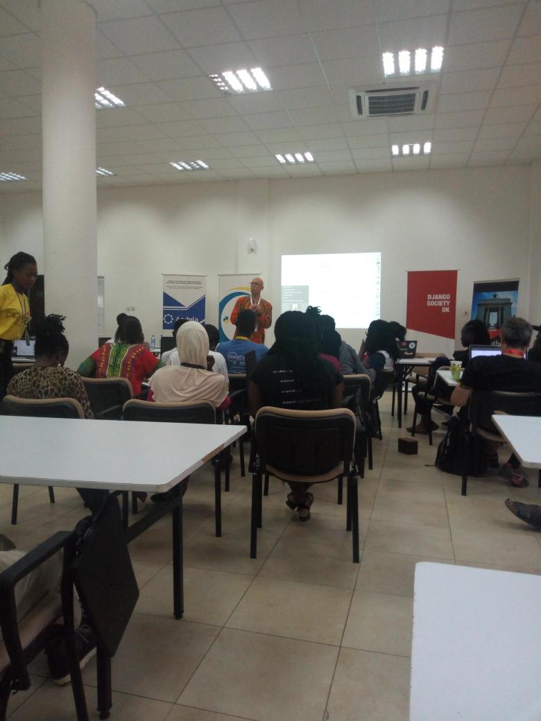 pyladiesho's tweet photo. In organizing a conference, you have to think about the needs of the people.
@evildmp
#Conferenceorganization
#PyConAfrica19 #PyConAfrica2019 #PyconAfricaπ #PyLadiesHo #PyLadiesGhana https://t.co/vCme5aVG9Y