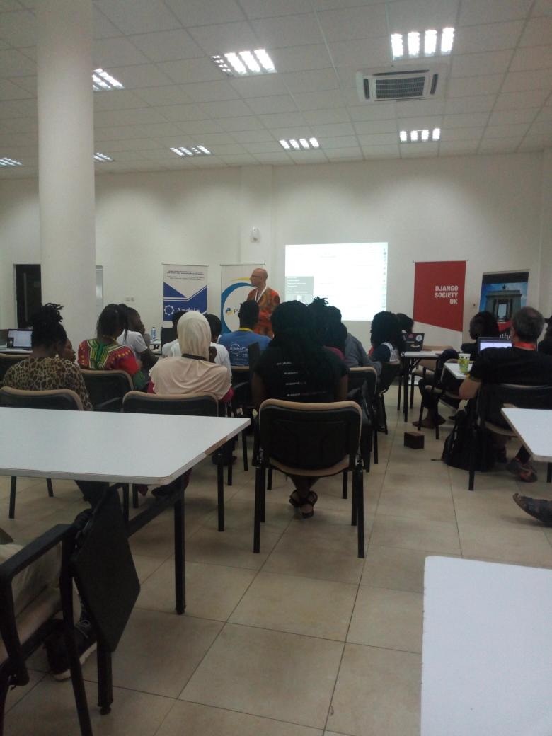 pyladiesho's tweet photo. In organizing a conference, you have to think about the needs of the people.
@evildmp
#Conferenceorganization
#PyConAfrica19 #PyConAfrica2019 #PyconAfricaπ #PyLadiesHo #PyLadiesGhana https://t.co/vCme5aVG9Y